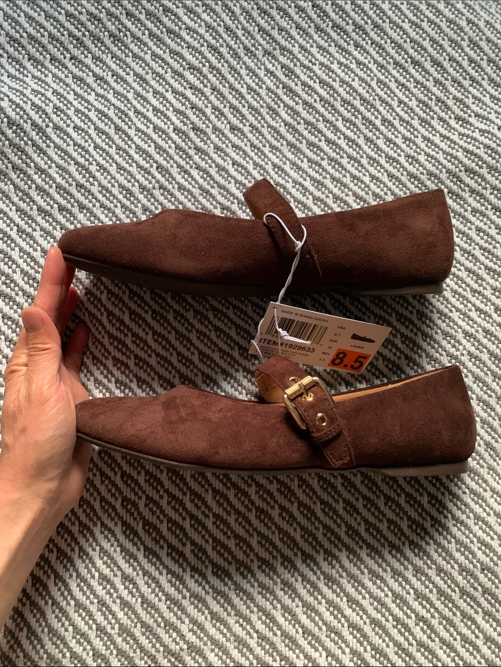 NWB DV dolce vita brown buckled flats - Picture 3 of 9